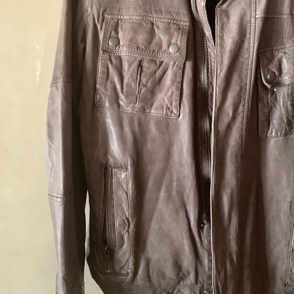 Used Cole haan leather jacket - Picture 3 of 12
